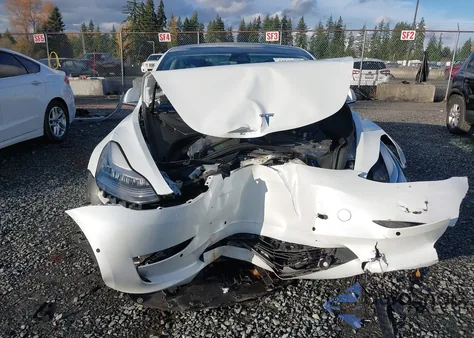 2019 Tesla Model 3 Long Range/Performance z USA, uszkodzony, nr VIN 5YJ3E1EB4KF211771